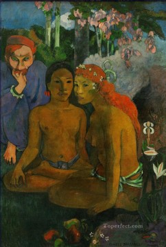 Paul Gauguin Painting - Cuentos bárbaros Postimpresionismo Primitivismo Paul Gauguin